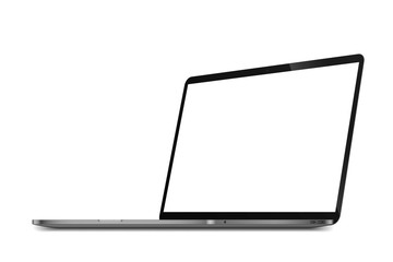 Laptop isometric perspective view. Template for infographics or presentation UI design interface. vector illustration