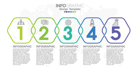 Business timeline infographic with icons for abstract template milestone element modern diagram and presentation chart.