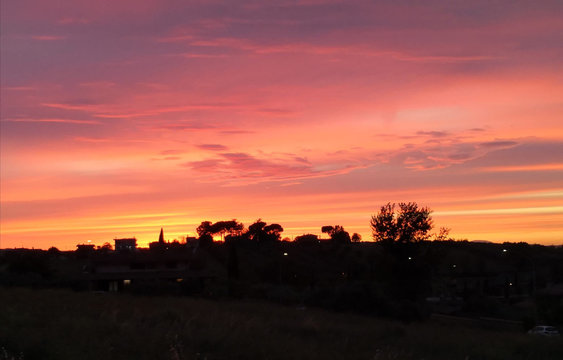 Sunset in rome