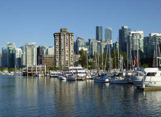 Fototapeta na wymiar Coal Harbour, Vancouver, British Columbia
