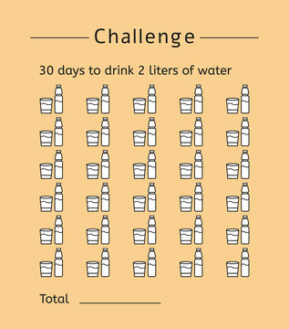 Challenge: 30 Days To Drink 2 Liters Of Water.