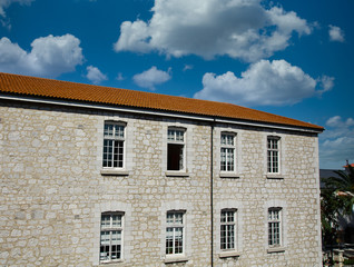 Fototapeta na wymiar Open Window in Stone Building in Gibraltar