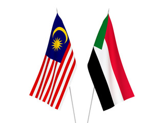 Malaysia and Sudan flags