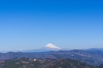 Fototapeta premium 大室山からの富士山