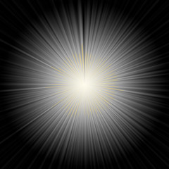 Light emitted from the center. Light explosion. Light of the sun. Glow of light.
背景：集中線 光 爆発 放射 抽象的