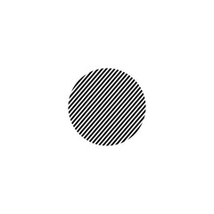 Circle Line Flat Logo Vector Design