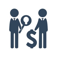 Idea attracting money concept. Innovation and investment sign. Perfect business icon for web and mobile design.