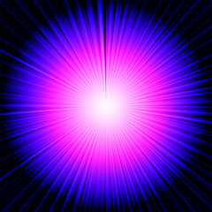 Light emitted from the center. Light explosion. Light of the sun. Glow of light.
背景：集中線 光 爆発 放射 抽象的