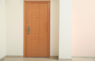 View of modern door at home
