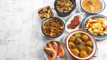 Variadad de tapas españolas