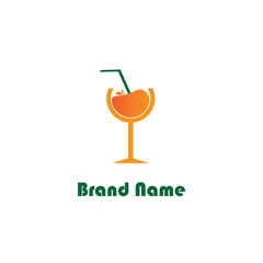 Drink Logo Symbol Design Juice Fruit