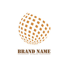 Globe Logo Vector Icon Abstract Design 