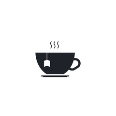 cup with tea icon. vector symbol in flat style