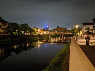 Custom blinds with your photo night view of the city