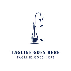 snowdrop flower logo design. snowdrop flower symbol icons