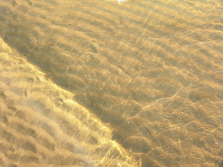 Djemete. A warm summer morning on the coast of the Black sea. Anapa, Krasnodar region.