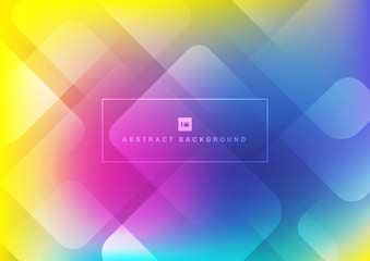Abstract geometric square shape overlapping layers colorful background