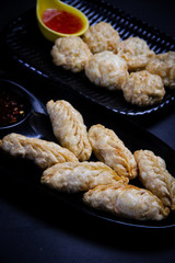 Fried Veg & Chicken Momo