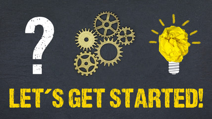 Obraz premium Let´s get started!