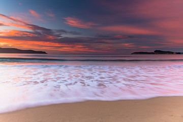 Sunrise at the Beach with Clouds