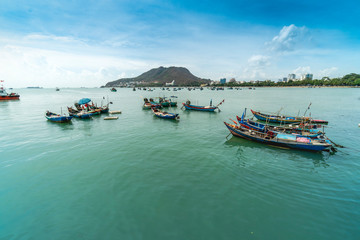 Fototapeta na wymiar Front beach, Vung tau city, Vietnam 