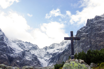 Cross on top of the mountains