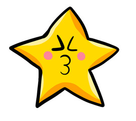 Cartoon Stylized Flirty Star