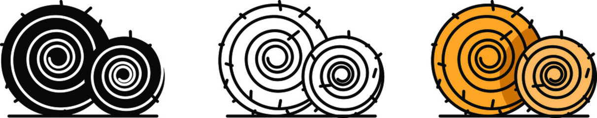 Bale of hay icon © Graphic&Illustration