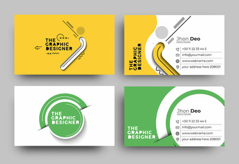 Set of Modern Business Card - Creative and Clean Business Card Template.