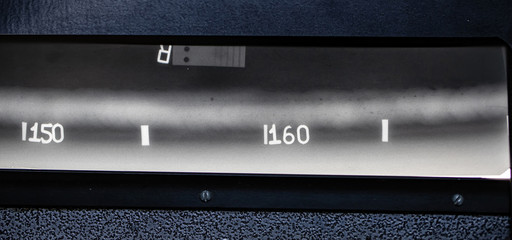 X-ray image of the welding seam with defects