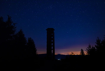 Nachthimmel &uuml;ber die Renchtal / Schwarzwald