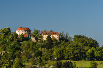Fototapeta na wymiar Schloss Reichenberg im Odenwald, Reichelsheim, Hessen, Deutschland