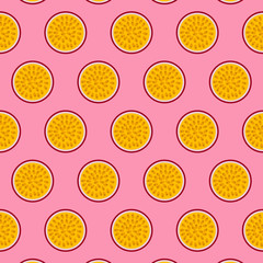 Half of passion fruit pattern.