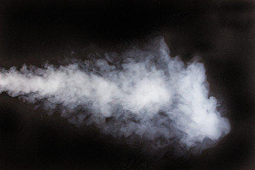 Cigarette smoke on a black background