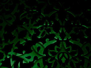 Beautiful abstract color yellow and green marble on black background and gray and green granite tiles floor on green background, love gray wood banners graphics, art mosaic decoration