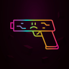 Gun nolan icon Simple thin line, outline vector of Peace day icons for ui and ux, website or mobile application