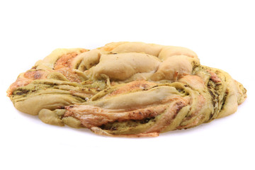 homemade bread with herbs