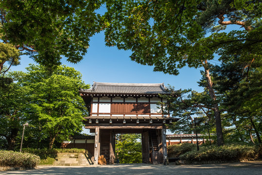 Senshu Park and Kubota Castle Main Gate,  Akita, Japan