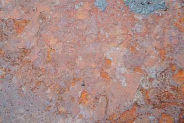 Abstract texture of rusty metal close up