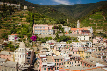Fototapeta na wymiar Panorama of Vernazza ,Cinque Terre National Park,Liguria,Italy,Europe