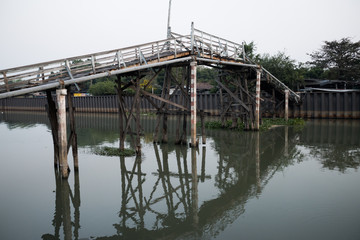 Walkway on the bridge.