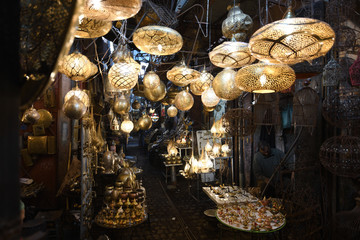 Lampen in Marrakesch, Marocco