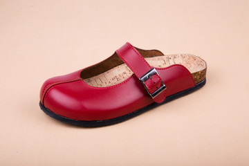 orthopedic leather slippers for women and male
