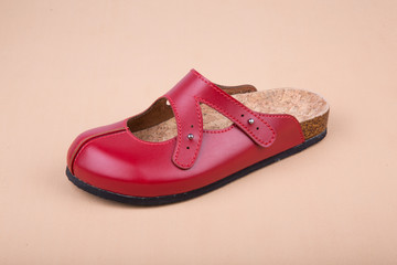 orthopedic leather slippers for women and male