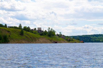 nature of Russia. The River Sylva. Ural