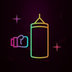 Boxing, sport nolan icon Simple thin line, outline vector of sport icons for ui and ux, website or mobile application