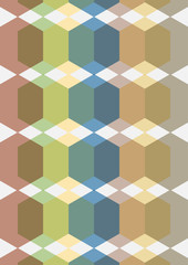 abstract colorful hexagon background mosaic tiles concept for book cover, background, wallpaper, template, pattern