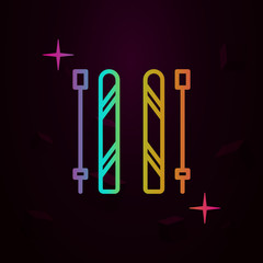 Ski, sport nolan icon Simple thin line, outline vector of sport icons for ui and ux, website or mobile application