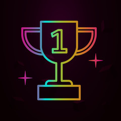 Obraz premium Trophy, sport nolan icon Simple thin line, outline vector of sport icons for ui and ux, website or mobile application