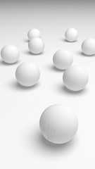 White abstract background. Lowpoly backdrop. Crumpled paper. 3D illustration